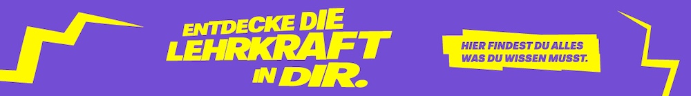 Entdecke die Lehrkraft in dir