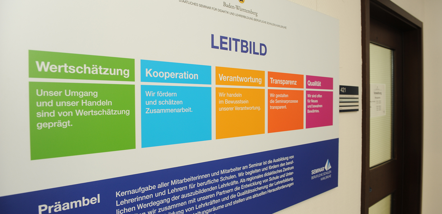 Leitbild Bild zeigt grafische Darstellung des Leitbilds